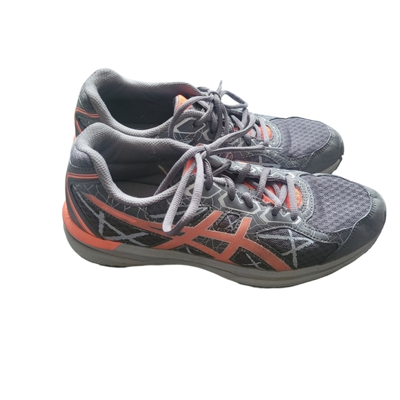 Asics Grey And Orange Sneakers 8 - Picture 2 of 7